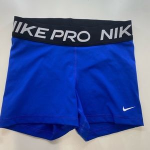Blue Nike dry fit spandex